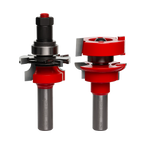 2 pc Freud Premier Adjustable Round Over Rail and Stile Bit Set