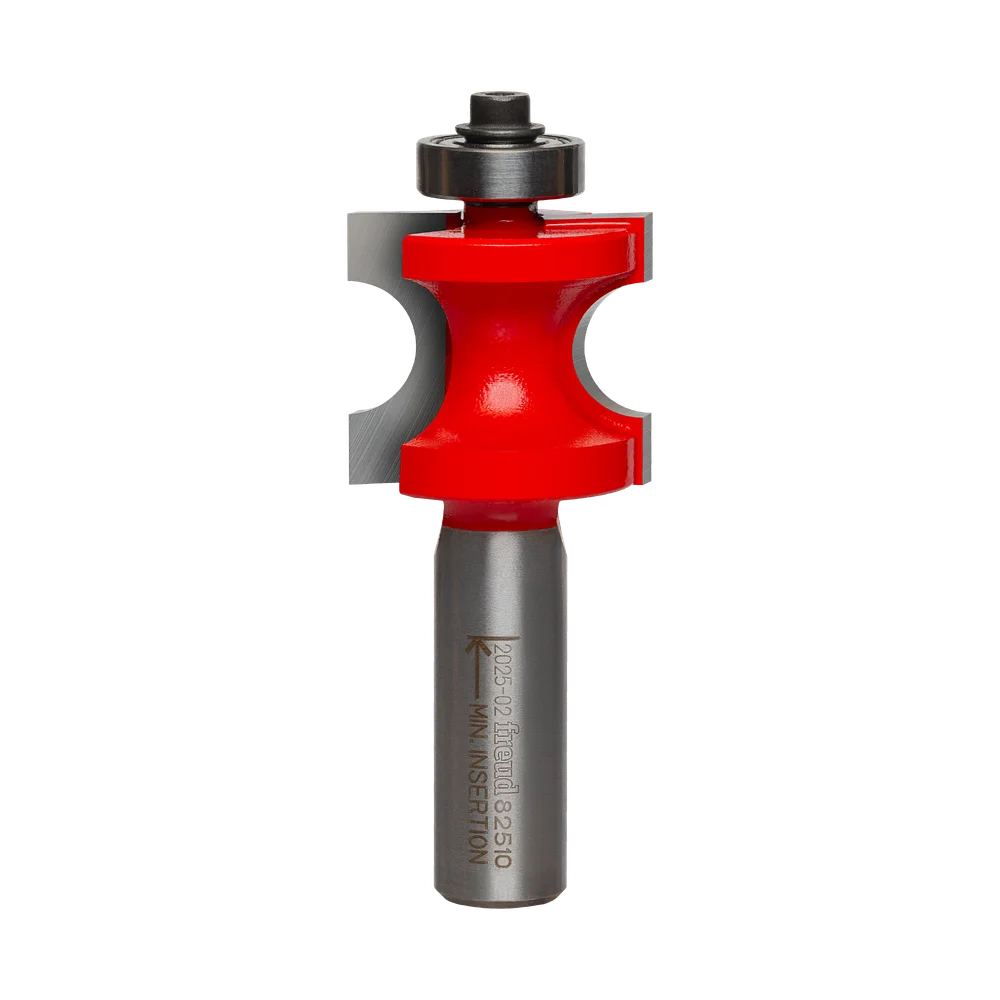 Half Round / Bull Nose Router Bit with Bottom Bearing