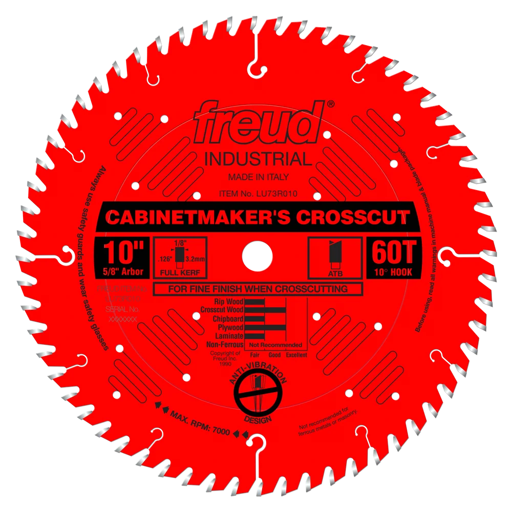 10" Industrial CabinetMaker's Crosscut Blade