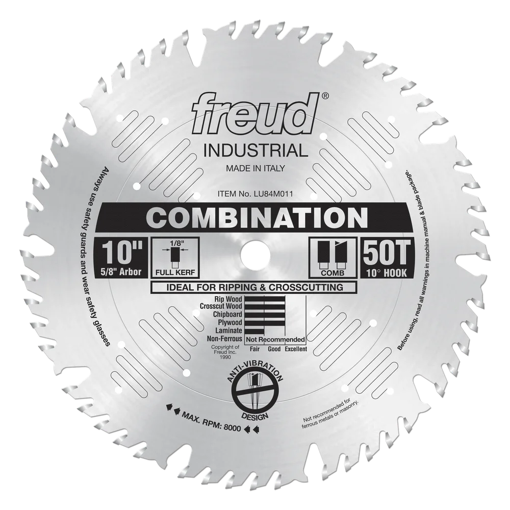 10" Industrial Combination Blade with Silver Ice Coating
