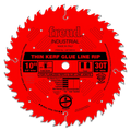 10" Industrial Thin Kerf Glue Line Rip Blade with Perma-Shield™ Coating