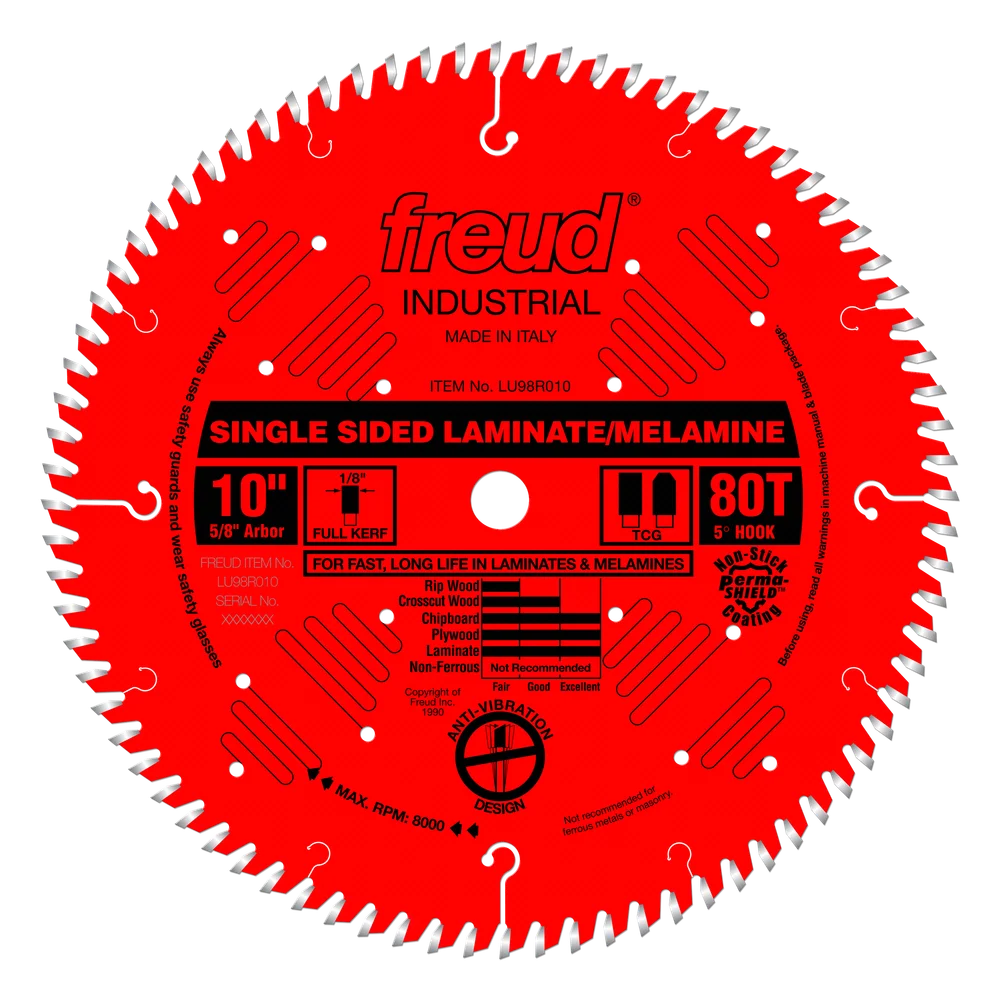 10" Industrial Single Sided Laminate/Melamine Saw Blade
