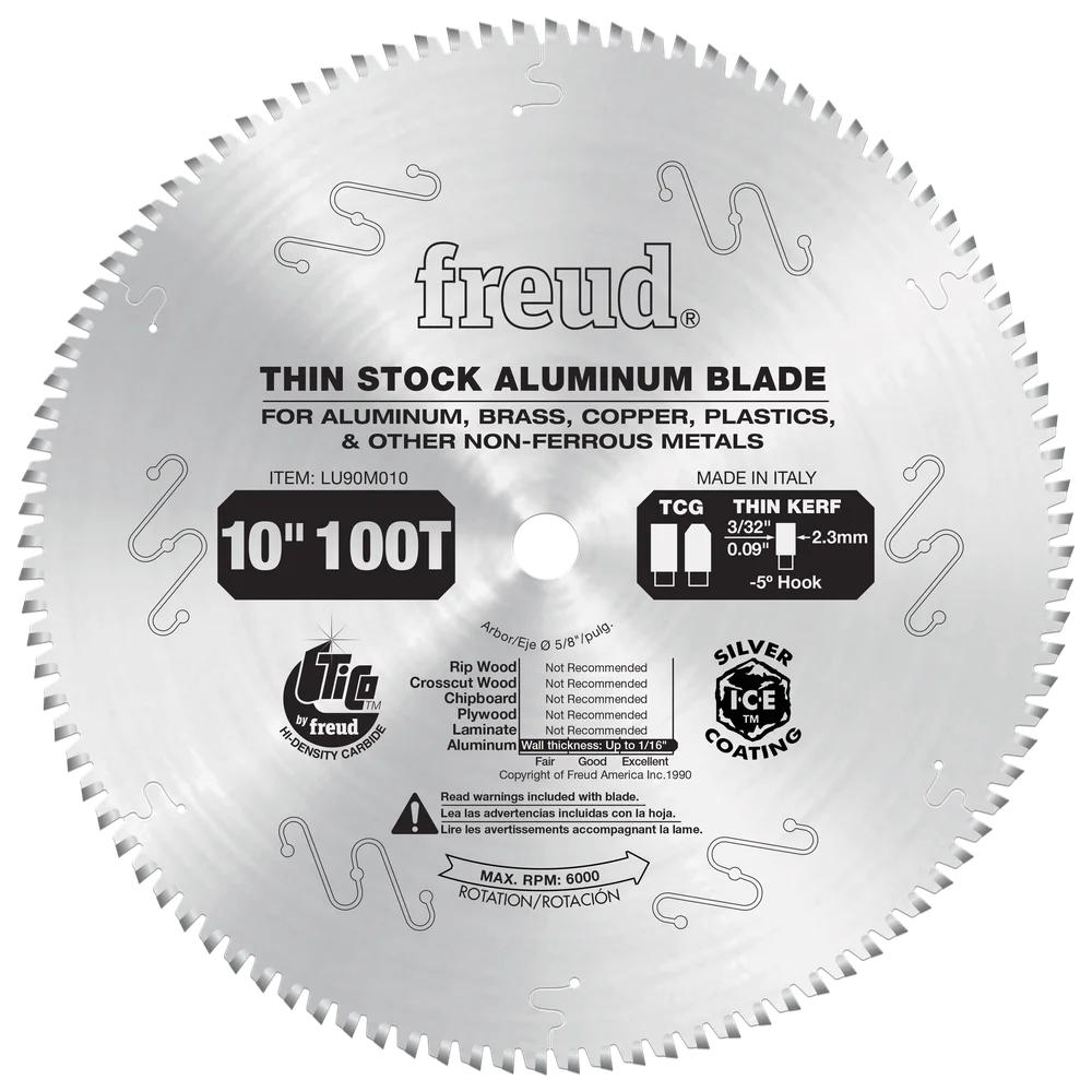 10" Industrial Thin Stock Non-Ferrous Metal Blade