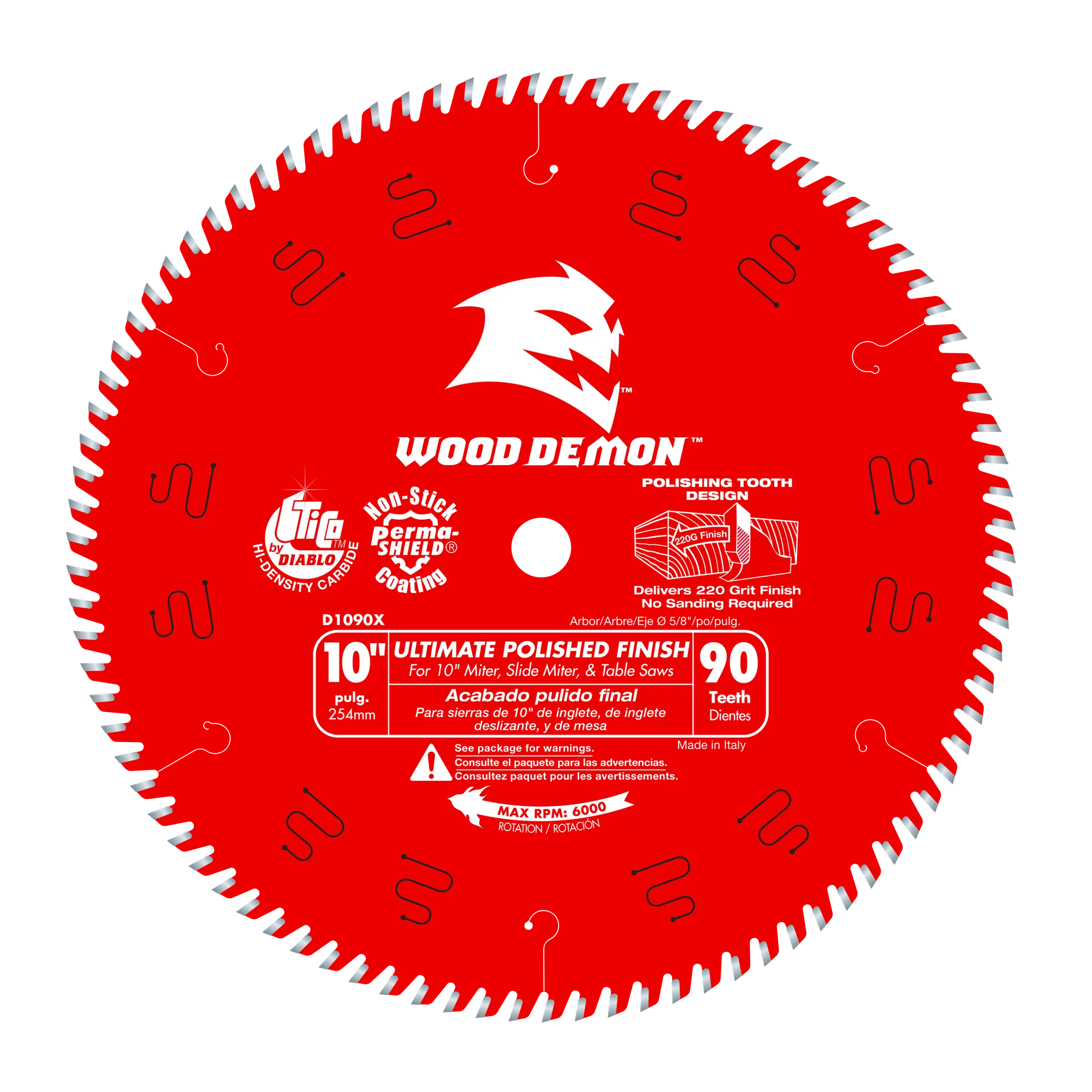 10" x 90 Tooth Ultimate Flawless Finish Saw Blade