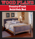 Country-Fresh Solid-Oak Bed Woodworking Plan