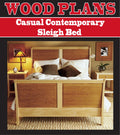 Casual Contemporary Sleigh Bed Woodworking Plan