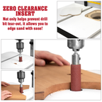 Drill Press Table with MDF Fence System and UHMW Stop Block