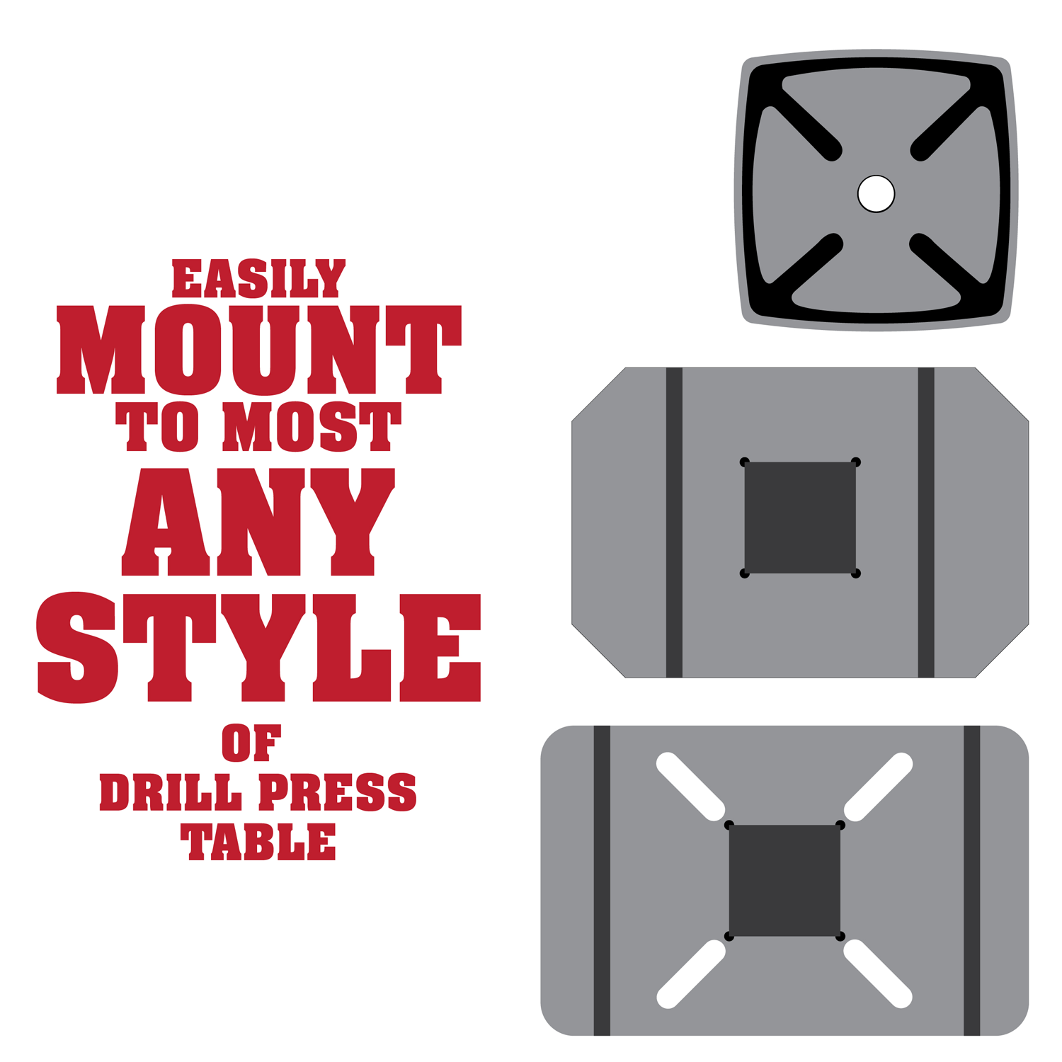 Drill Press Table with MDF Fence System and UHMW Stop Block