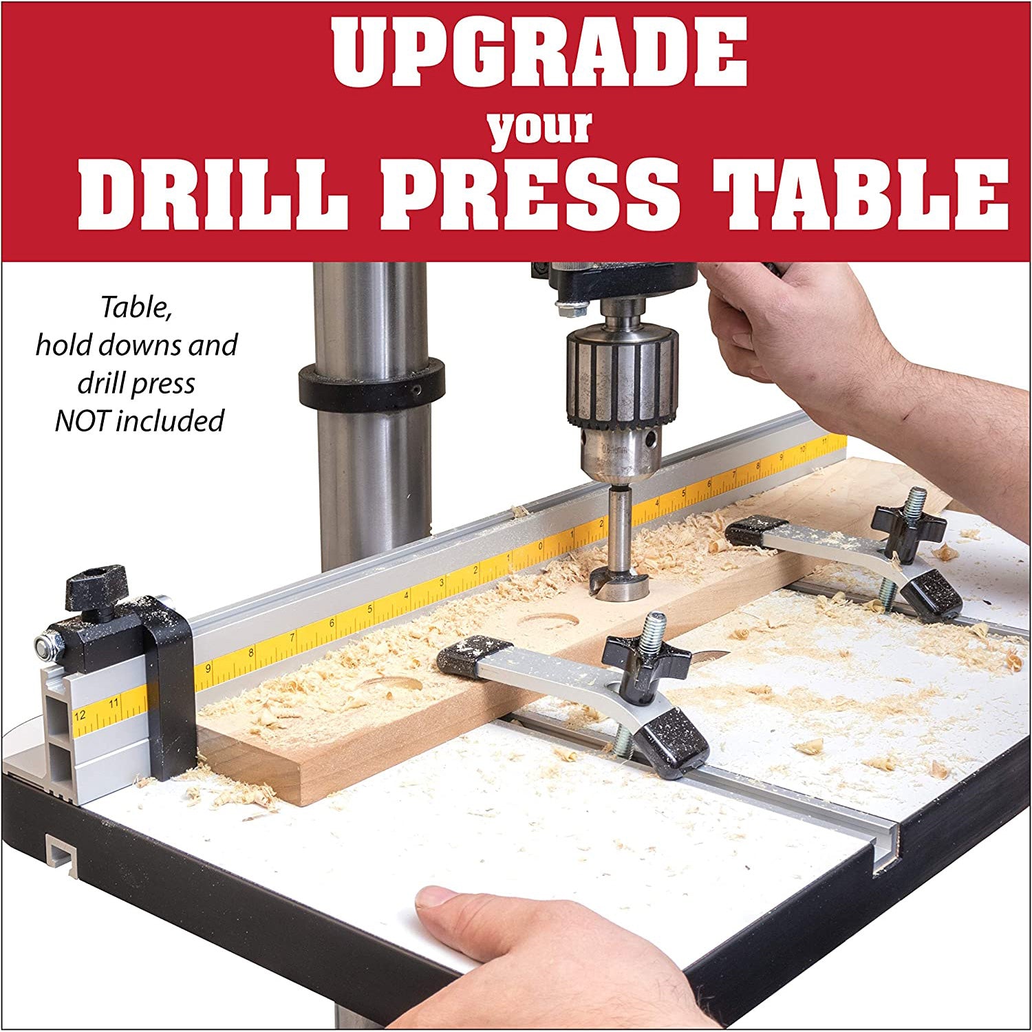 Aluminum Precision Adjustable Drill Press Fence