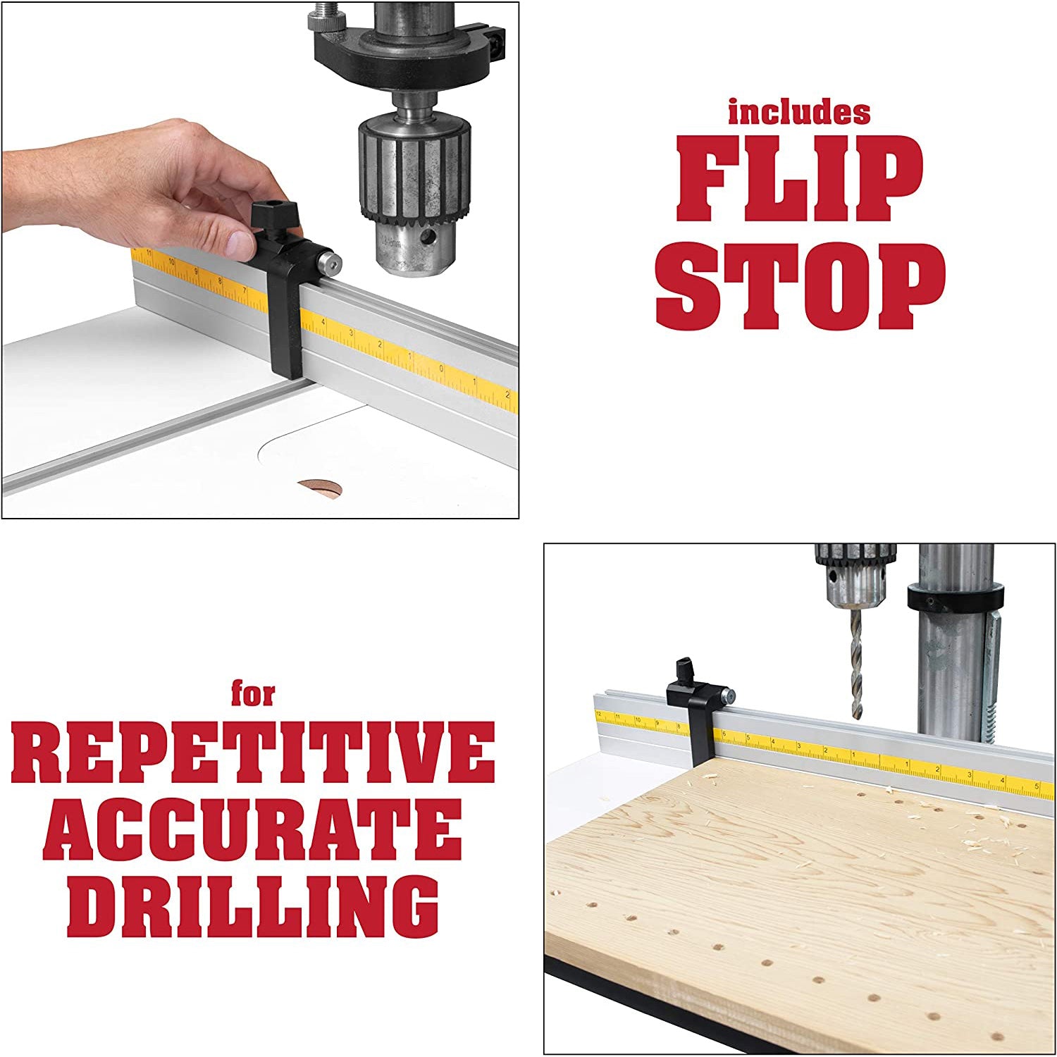 Aluminum Precision Adjustable Drill Press Fence
