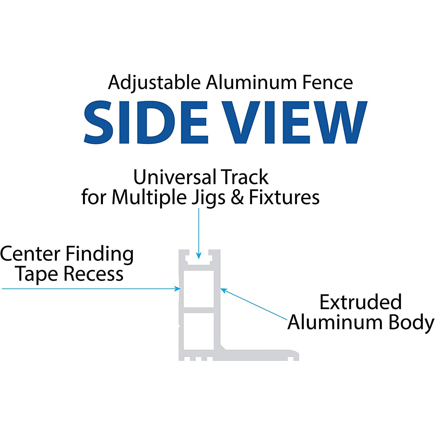 Aluminum Precision Adjustable Drill Press Fence