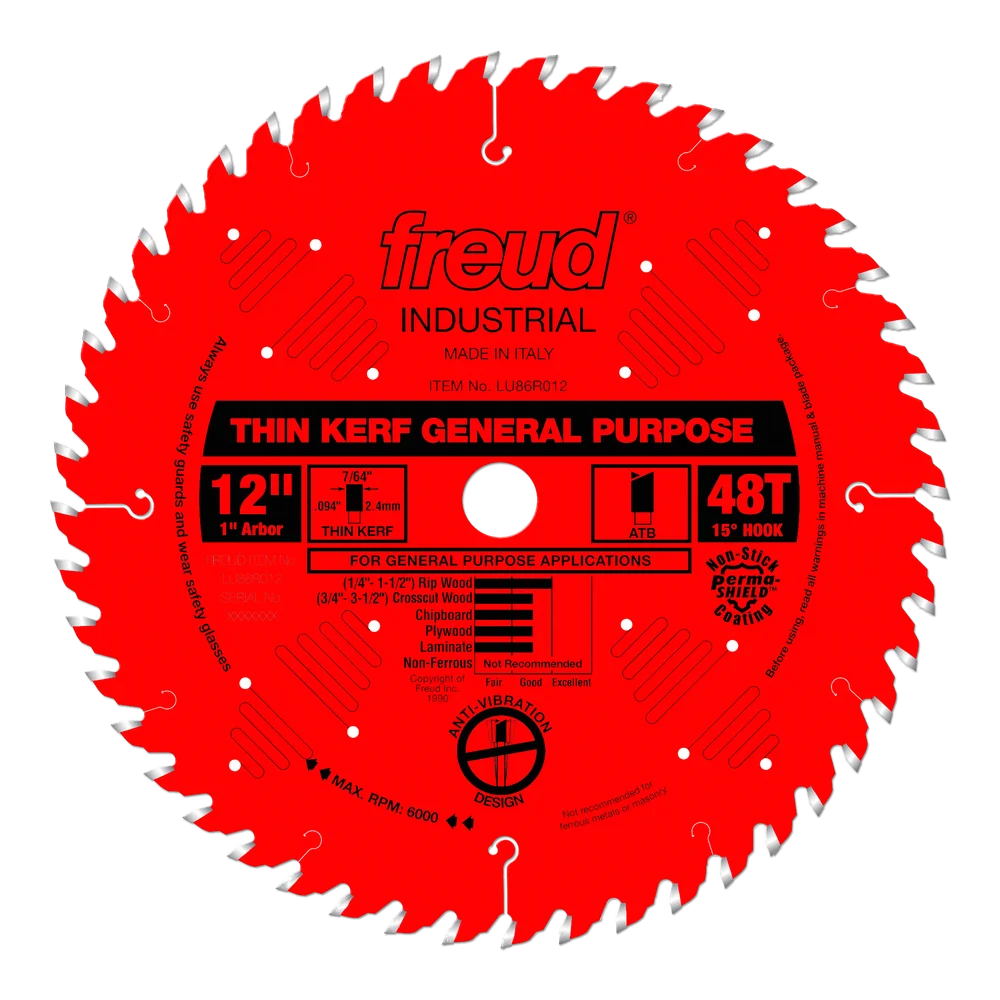 12" Industrial Thin Kerf General Purpose Blade