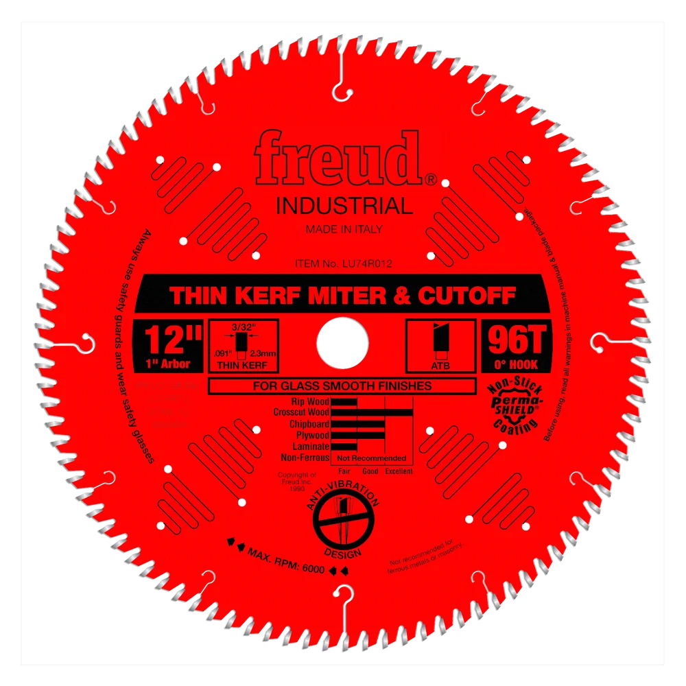 12" Thin Kerf Industrial Ultimate Cut-Off Blade
