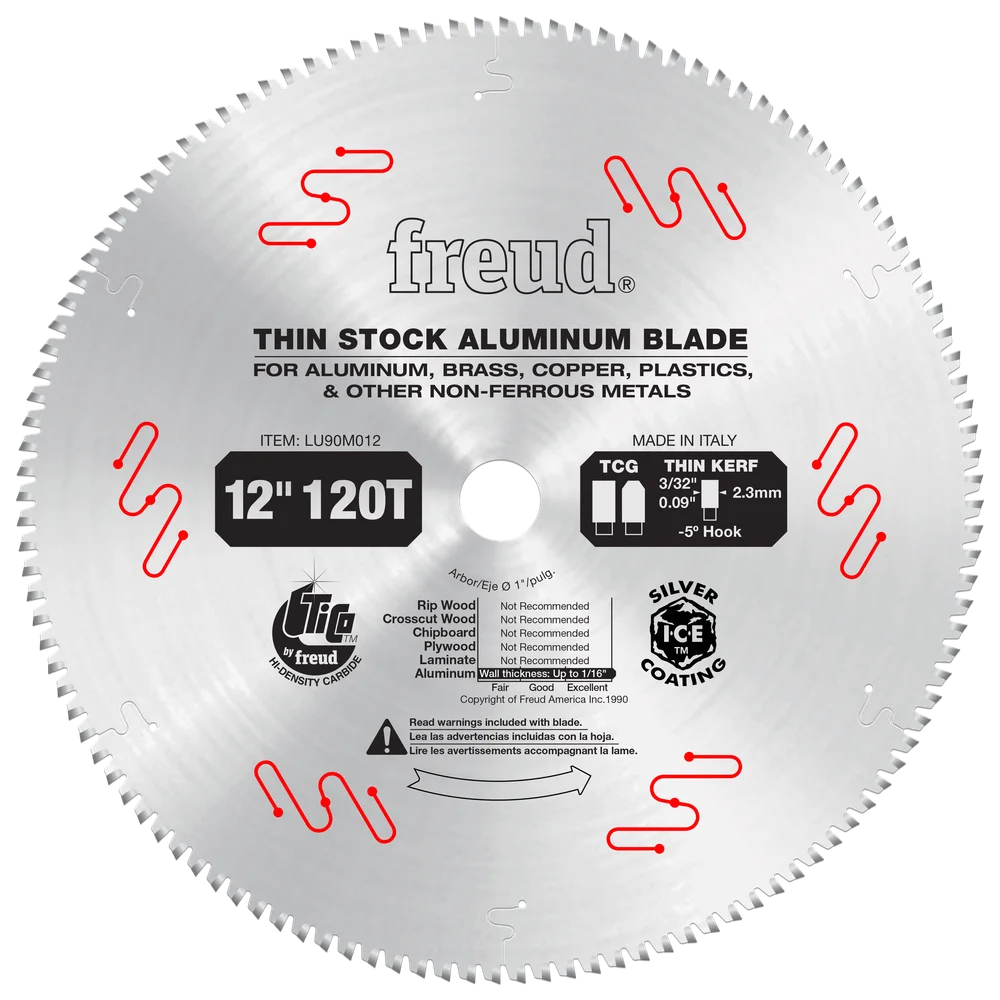 12" Industrial Thin Stock Non-Ferrous Metal Blade