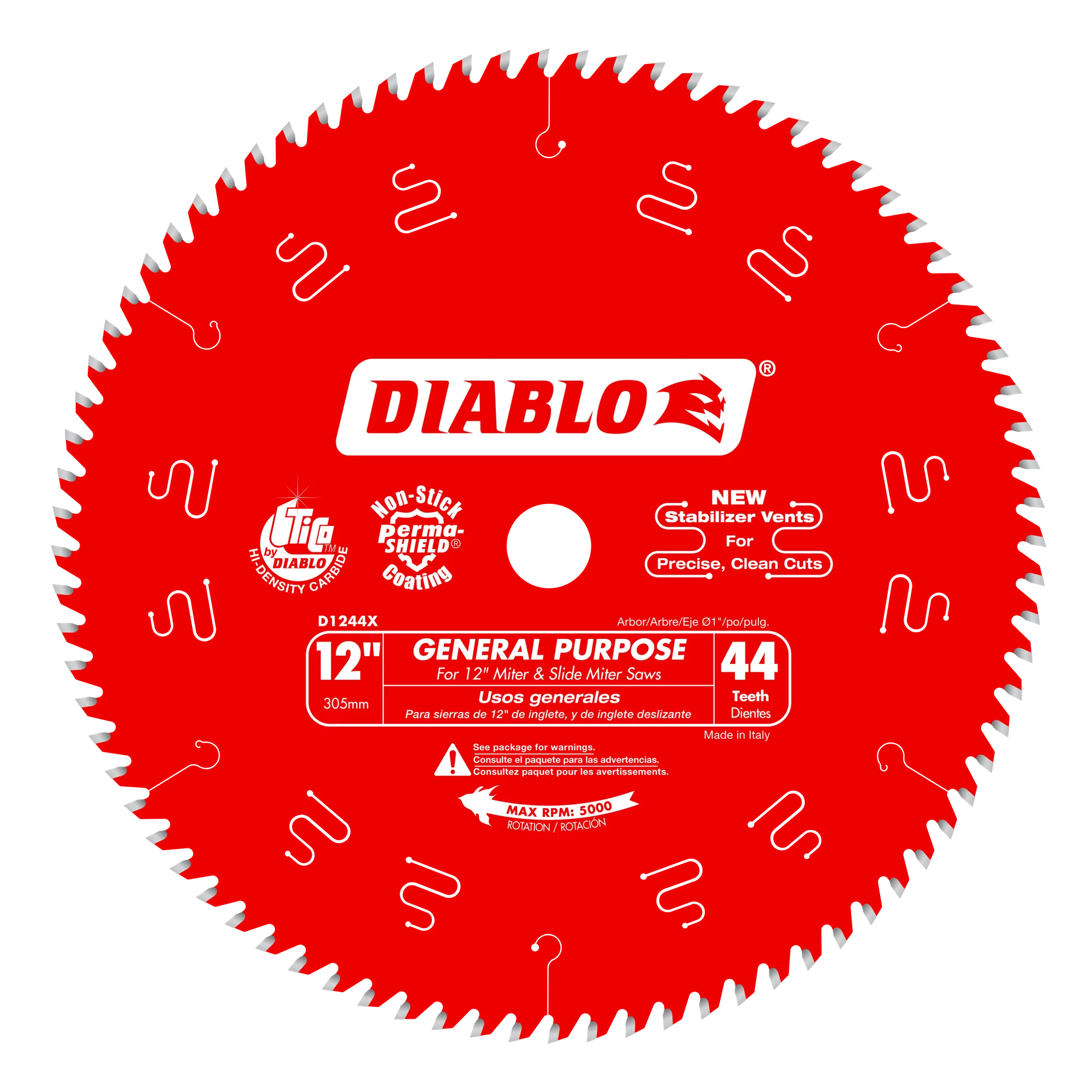 12" x 44 Tooth General Purpose Saw Blade