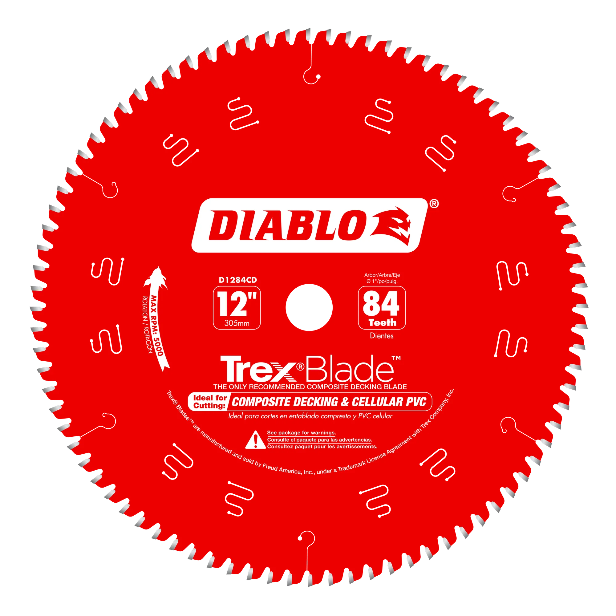 12" x 84 Tooth Composite Material / Plastics TrexBlade