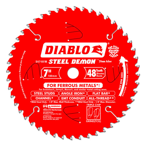 7" x 48 Tooth Ferrous Metal Saw Blade