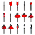 15 Piece Advanced Router Bit Set