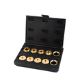 10 Piece Brass Template Guide Bushing Set