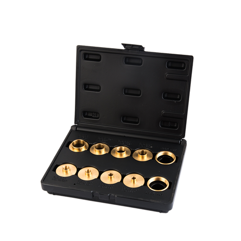 10 Piece Brass Template Guide Bushing Set