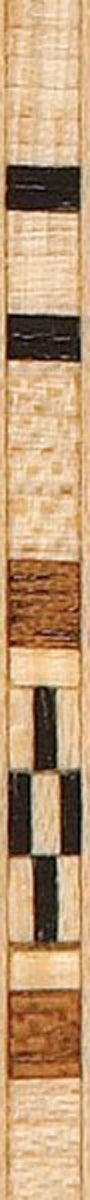 36" Inlay Line / Border - White Maple, Dyed Black & Mahogany - 2PK