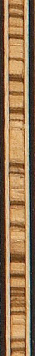 36" Inlay Line / Border - White Maple, Dyed Black & Zebrawood - 2PK