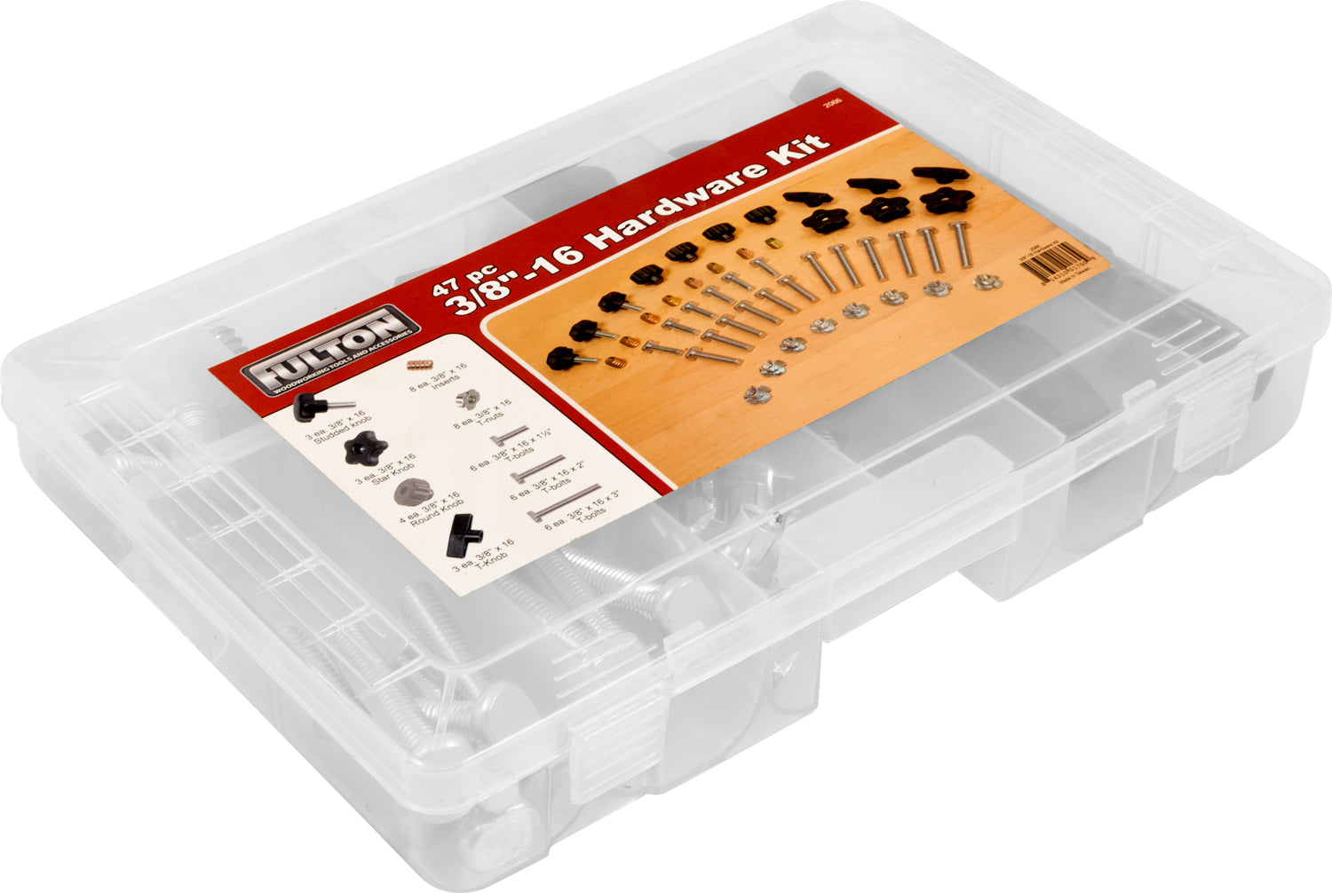 47 Piece Jig & Fixture Hardware Kit 3/8" x 16 tpi