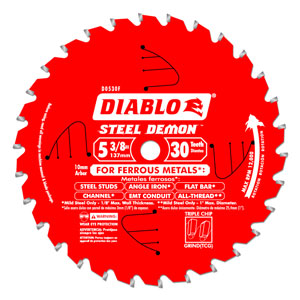 5-3/8" x 30 Tooth Ferrous Metal Saw Blade - 10mm Arbor