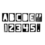 2-1/2" Horizontal Character Template Set