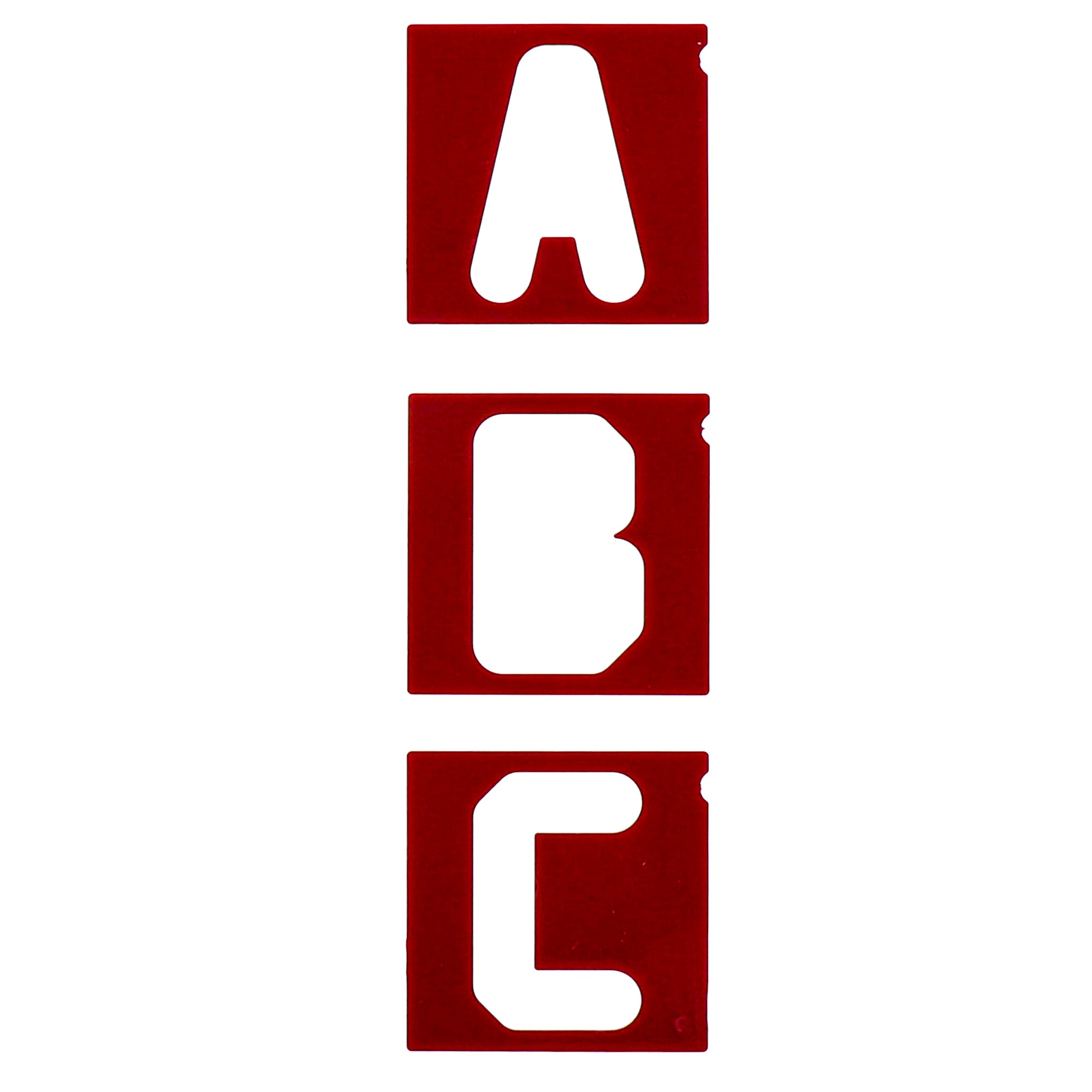 1-1/2″ &  2-1/2″ Vertical Letter Template Set