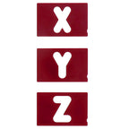 1-1/2" Vertical Letter Template Set