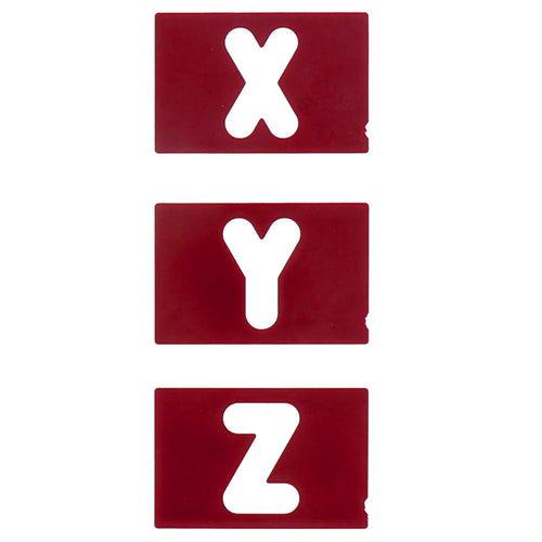 1-1/2" Vertical Letter Template Set