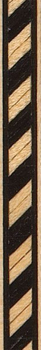 36" Inlay Line / Border - White Maple & Dyed Black - 2PK