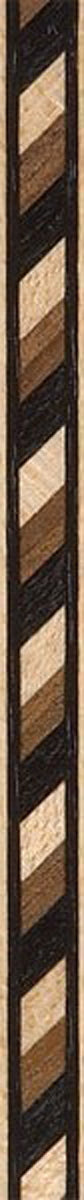 36" Inlay Line / Border - White Maple, Dyed Black & Walnut - 2PK