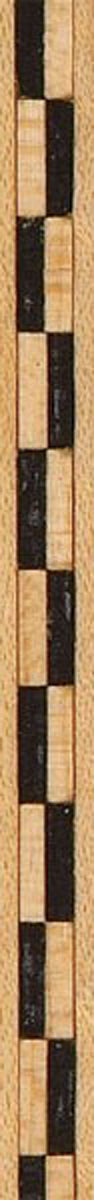 36" Inlay Line / Border - White Maple & Dyed Black - 2PK