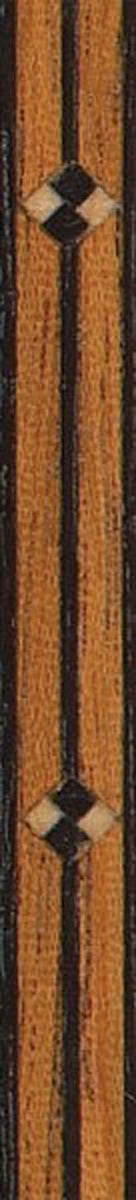 36" Inlay Line / Border - White Maple, Dyed Black & Mahogany - 2PK