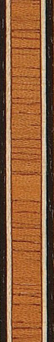 36" Inlay Line / Border - White Maple, Dyed Black & Mahogany - 2PK