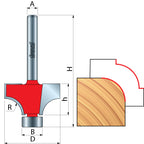 Roundover Router Bits - 1/4" Shank