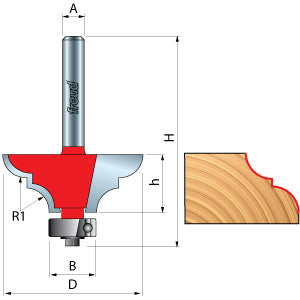 Classical Bold Cove & Round Router Bits