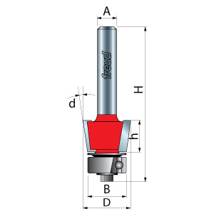 Bevel Trim Router Bits - 1/4" Shank