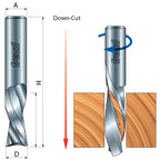Down Spiral Solid Carbide Router Bits