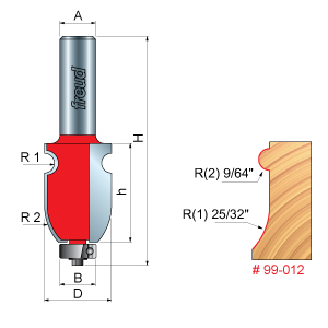 Face Molding Router Bits