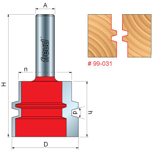 5 Piece Locking Joint Router Bit Set