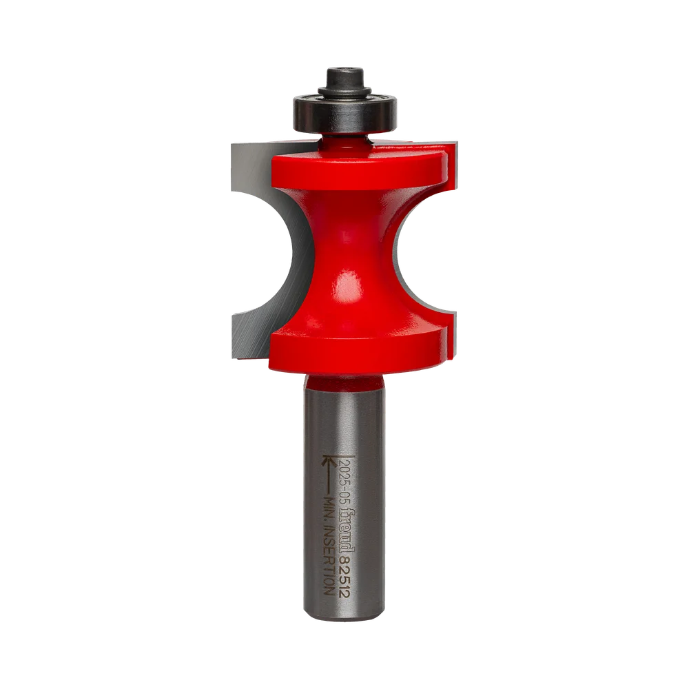 Half Round / Bull Nose Router Bit with Bottom Bearing