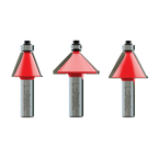 3 Piece Chamfer Bit Set