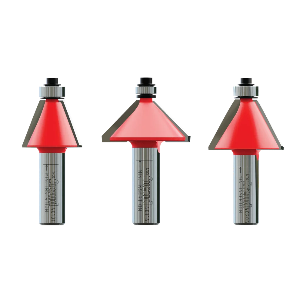 3 Piece Chamfer Bit Set