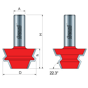 5 Piece Locking Joint Router Bit Set