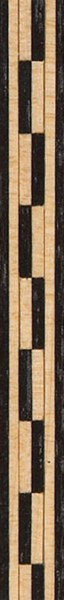 36" Inlay Line / Border - White Maple & Dyed Black - 2PK