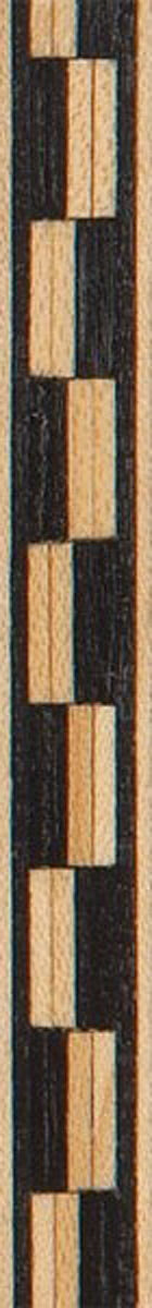 36" Inlay Line / Border - White Maple & Dyed Black - 2PK