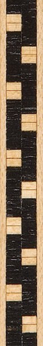 36" Inlay Line / Border - White Maple & Dyed Black - 2PK